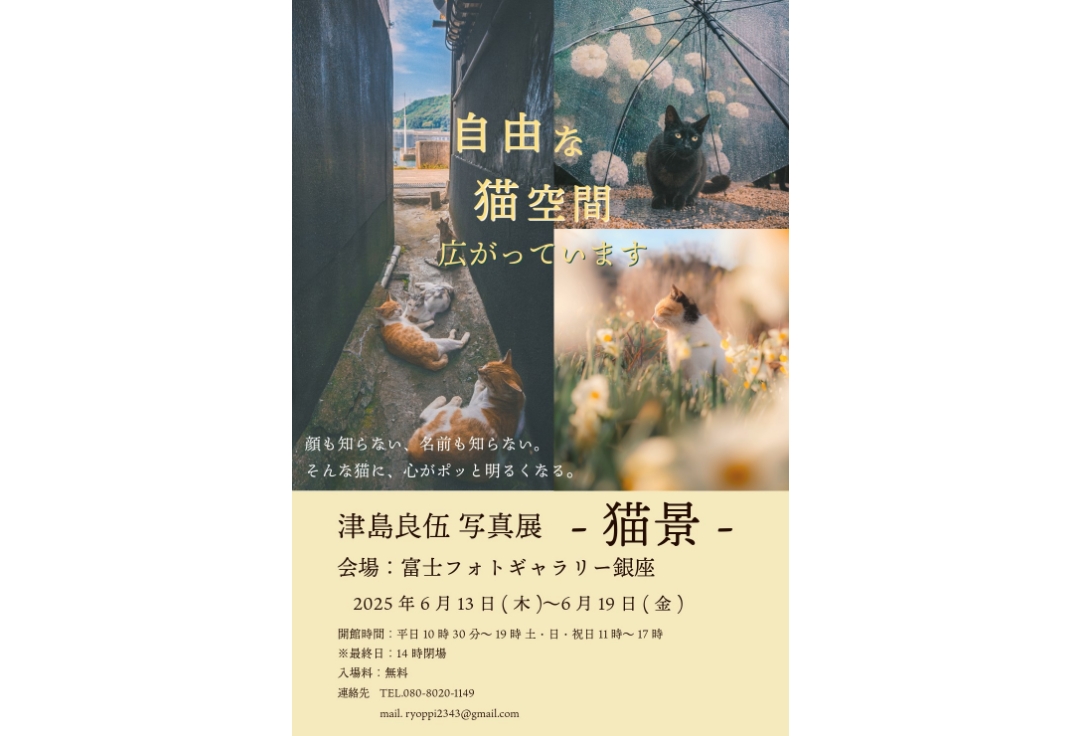 津島良伍 写真展<br>－猫景－