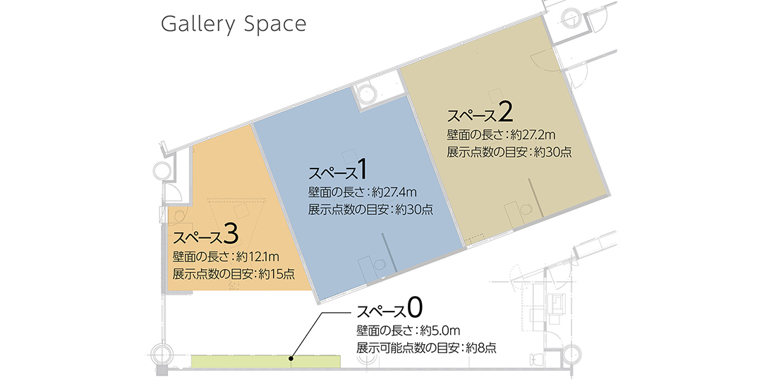 展示スペース 見取り図