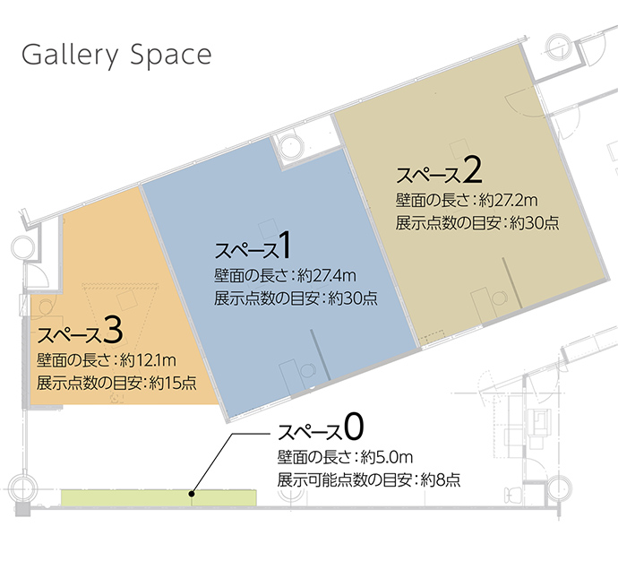 展示スペース 見取り図